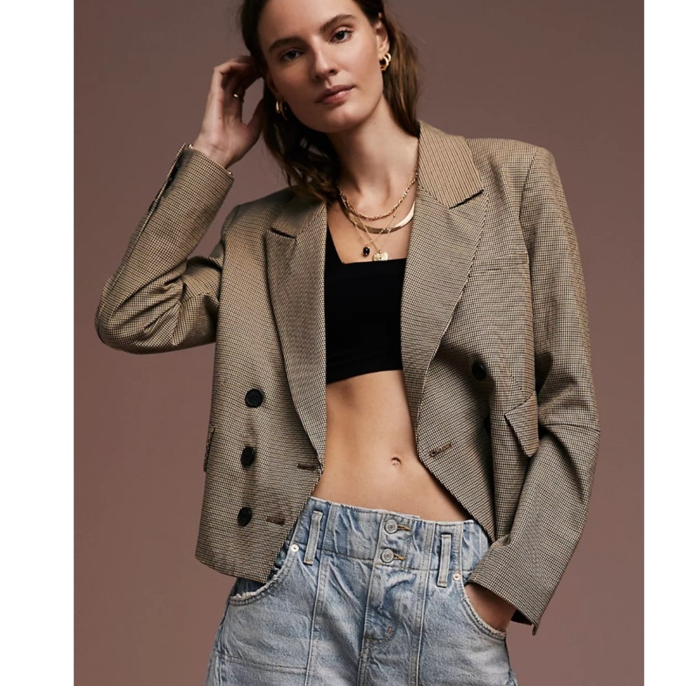 Free People Tan Blazer